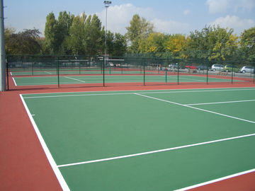 Red / Green Rubber Sports Flooring For Multi Purposed Surface Refresh Builder