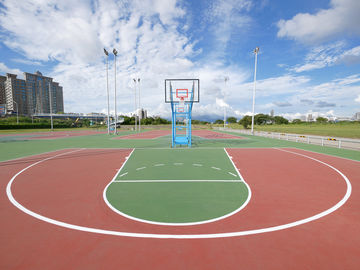 Red / Green Rubber Sports Flooring For Multi Purposed Surface Refresh Builder