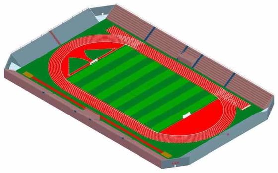 Wet Pour Indoor Polyurethane Sports Flooring Jogging Track